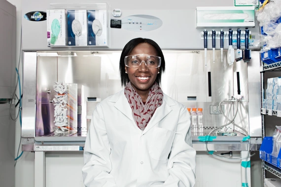 female scientist in lab