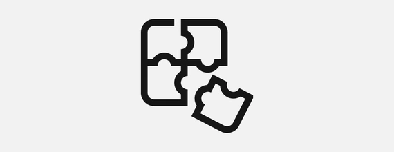 Icon representing a puzzle
