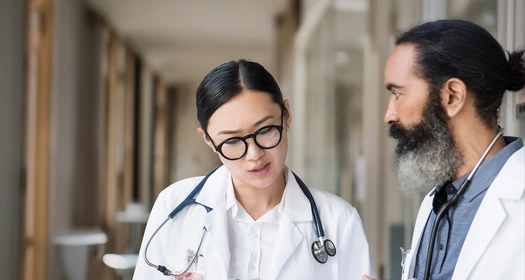 Two healthcare professionals